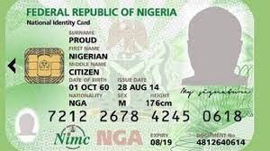 Image of someone's National Identity Number Card
